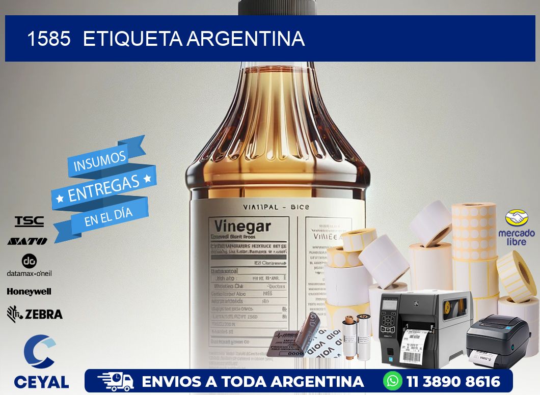 1585  ETIQUETA ARGENTINA