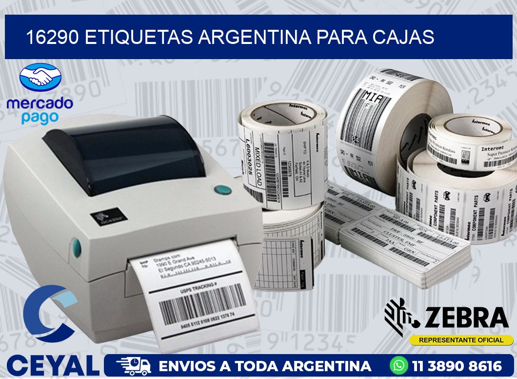 16290 ETIQUETAS ARGENTINA PARA CAJAS