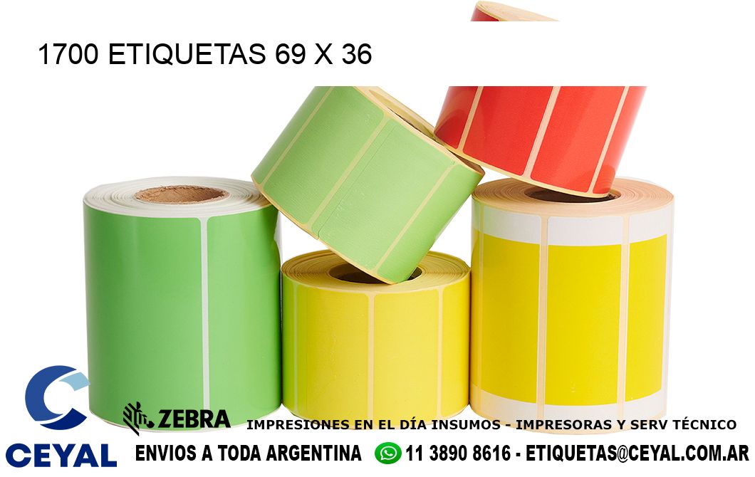 1700 ETIQUETAS 69 x 36