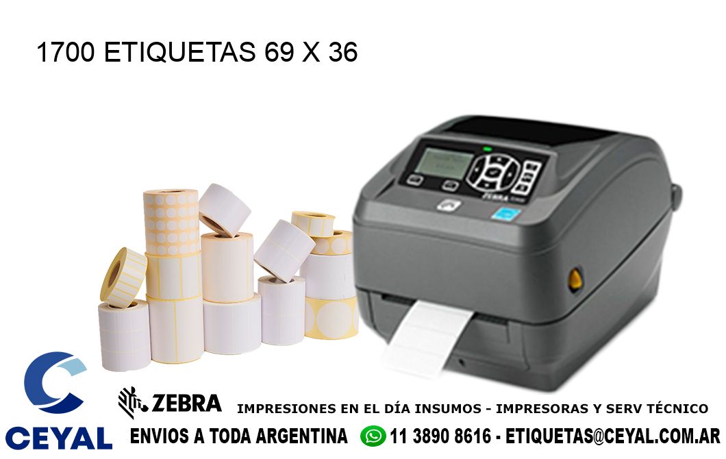 1700 ETIQUETAS 69 x 36