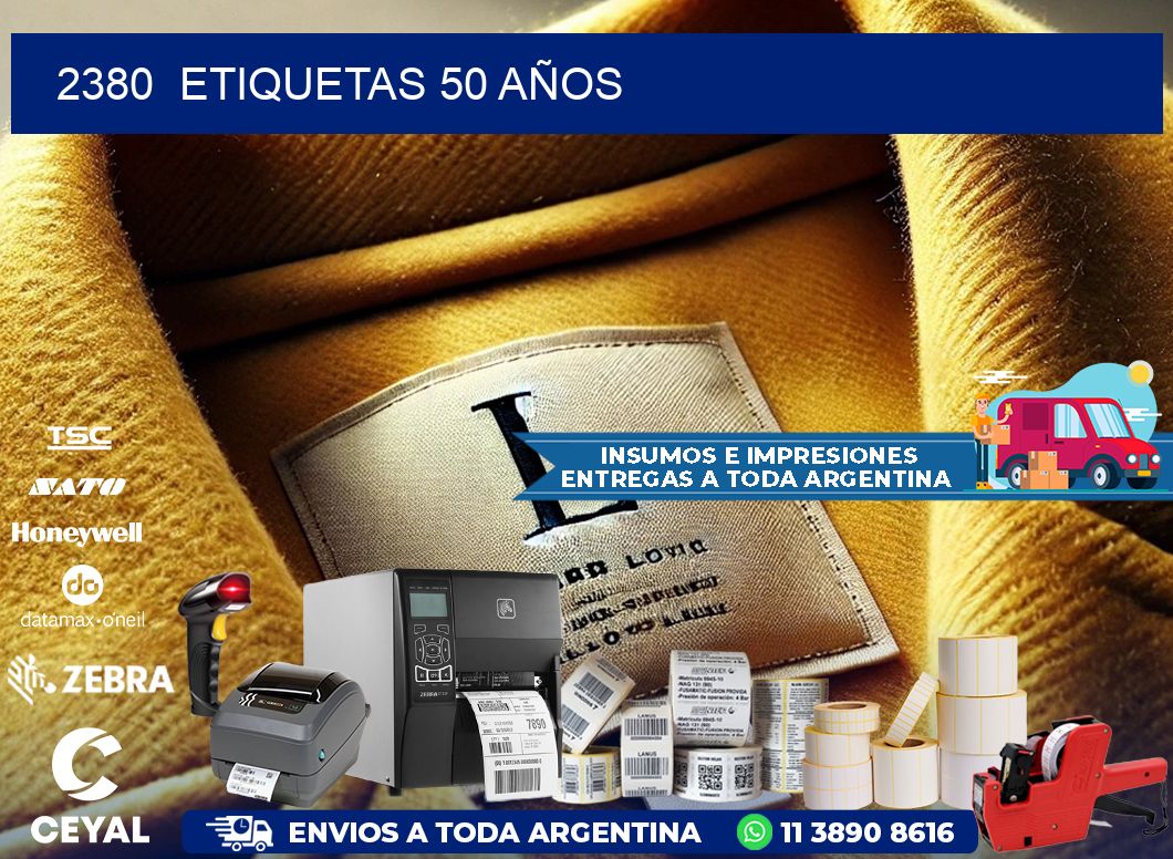 2380  ETIQUETAS 50 AÑOS