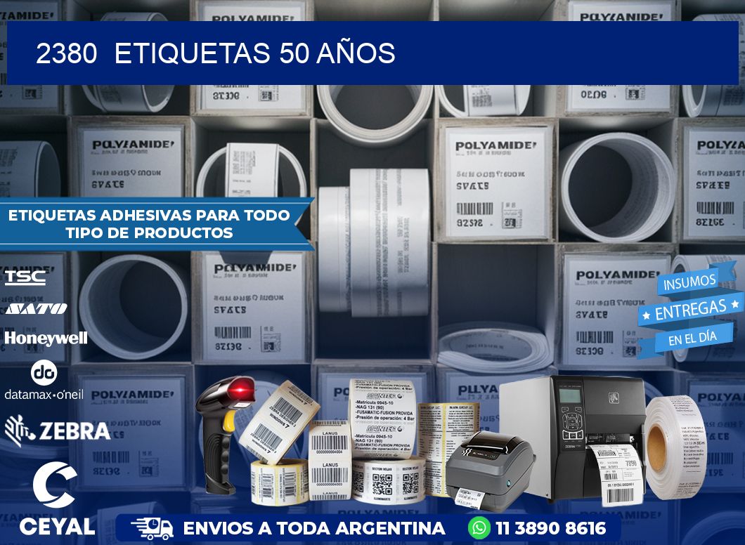 2380  ETIQUETAS 50 AÑOS
