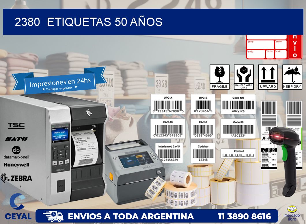 2380  ETIQUETAS 50 AÑOS