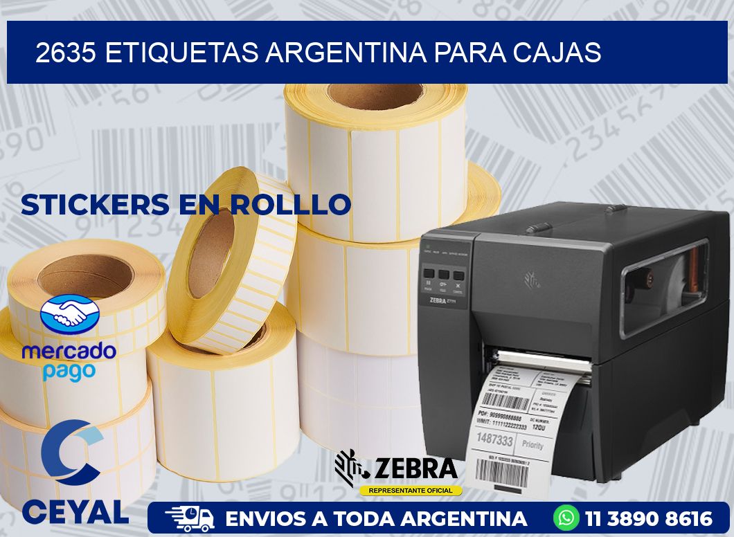 2635 ETIQUETAS ARGENTINA PARA CAJAS