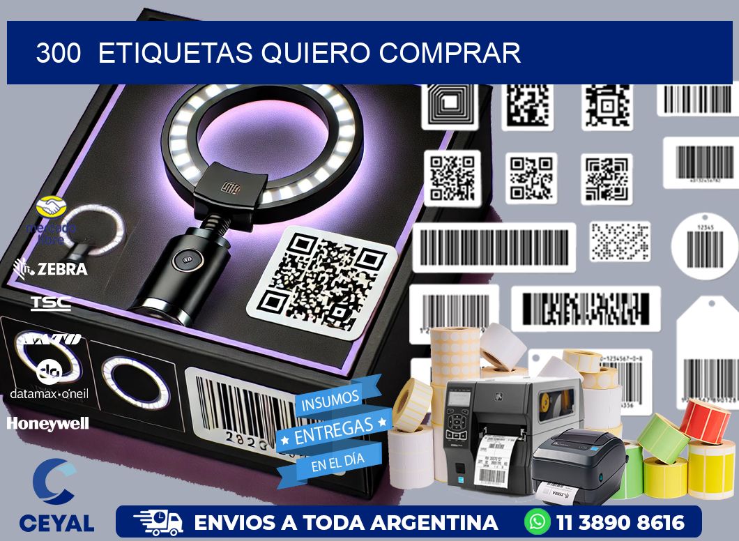 300  ETIQUETAS QUIERO COMPRAR