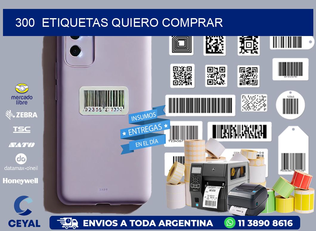 300  ETIQUETAS QUIERO COMPRAR