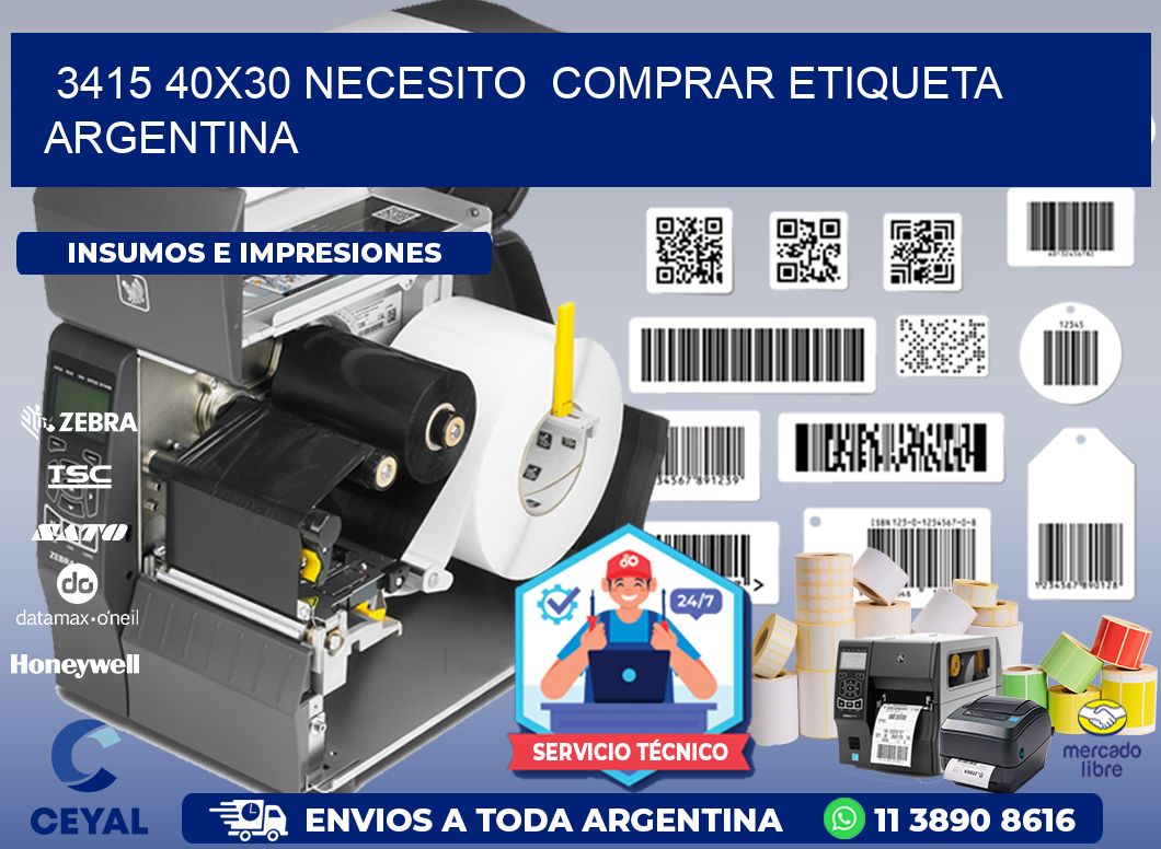 3415 40X30 NECESITO  COMPRAR ETIQUETA ARGENTINA