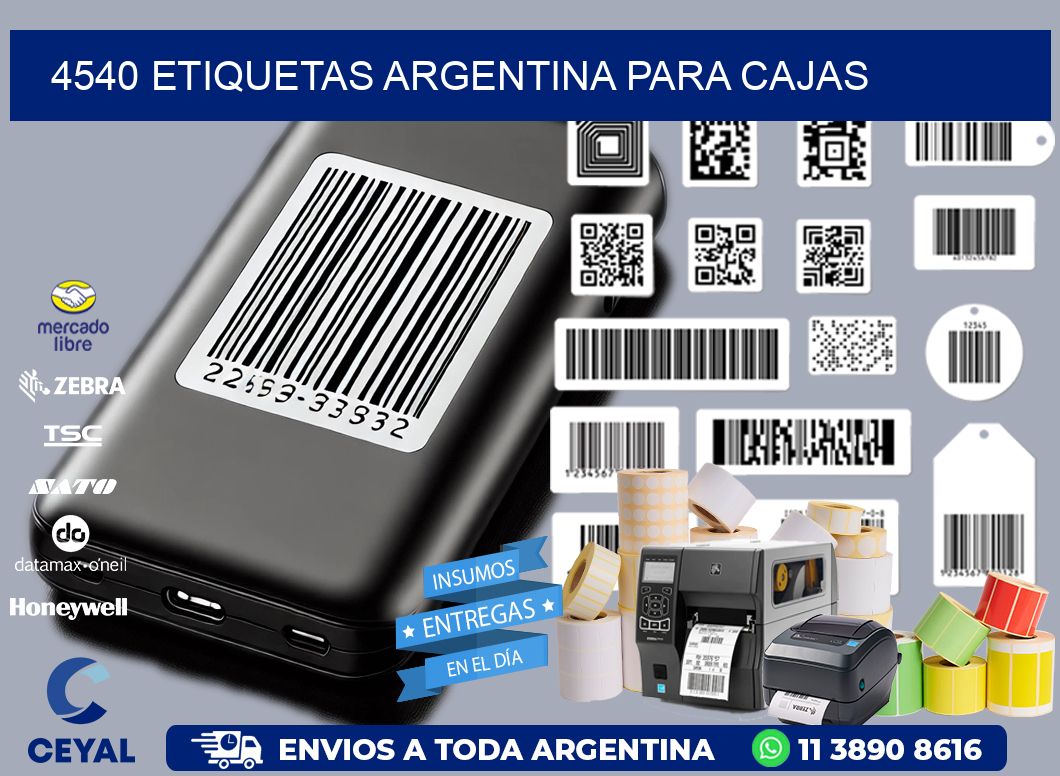 4540 ETIQUETAS ARGENTINA PARA CAJAS