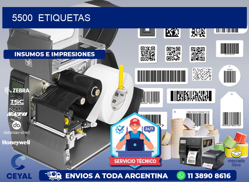 5500  ETIQUETAS