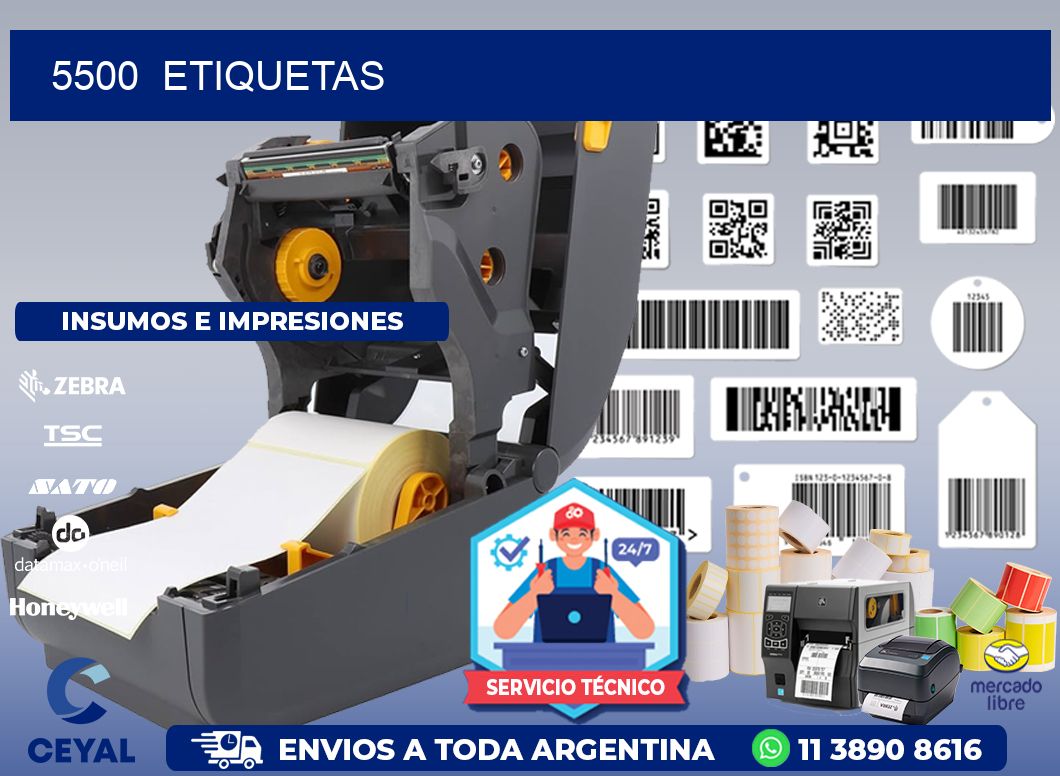 5500  ETIQUETAS