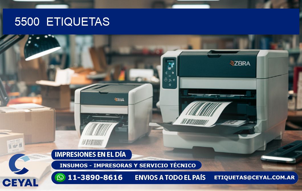 5500  ETIQUETAS