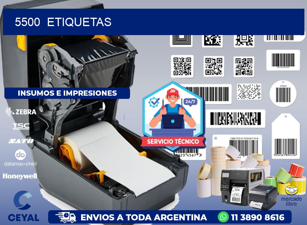 5500  ETIQUETAS