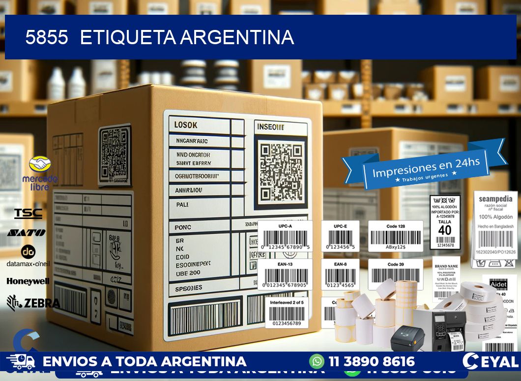 5855  ETIQUETA ARGENTINA