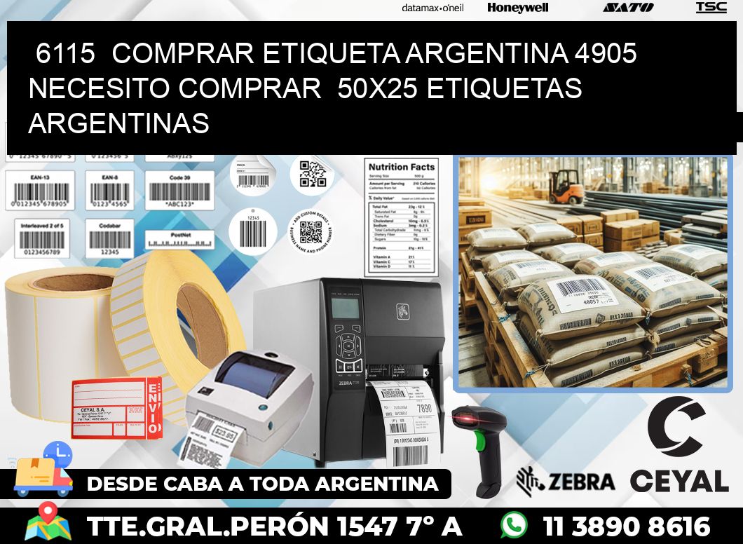 6115  COMPRAR ETIQUETA ARGENTINA 4905 NECESITO COMPRAR  50X25 ETIQUETAS ARGENTINAS