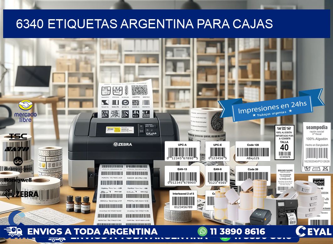 6340 ETIQUETAS ARGENTINA PARA CAJAS