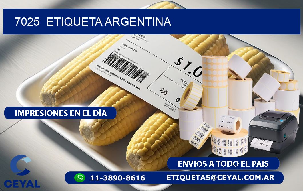7025  ETIQUETA ARGENTINA