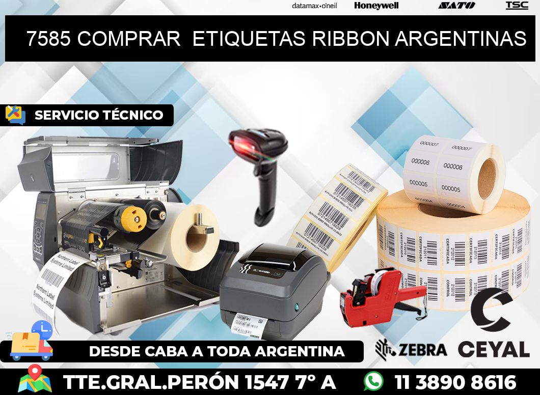 7585 COMPRAR  ETIQUETAS RIBBON ARGENTINAS