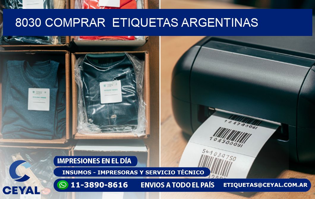 8030 COMPRAR  ETIQUETAS ARGENTINAS