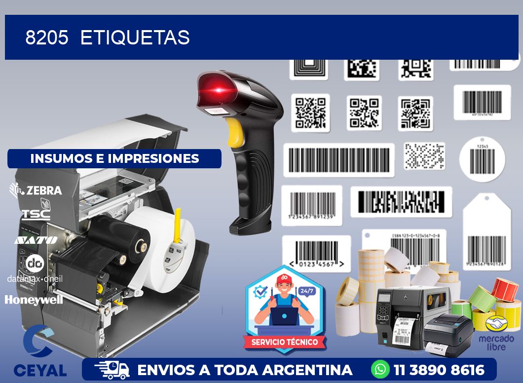8205  ETIQUETAS