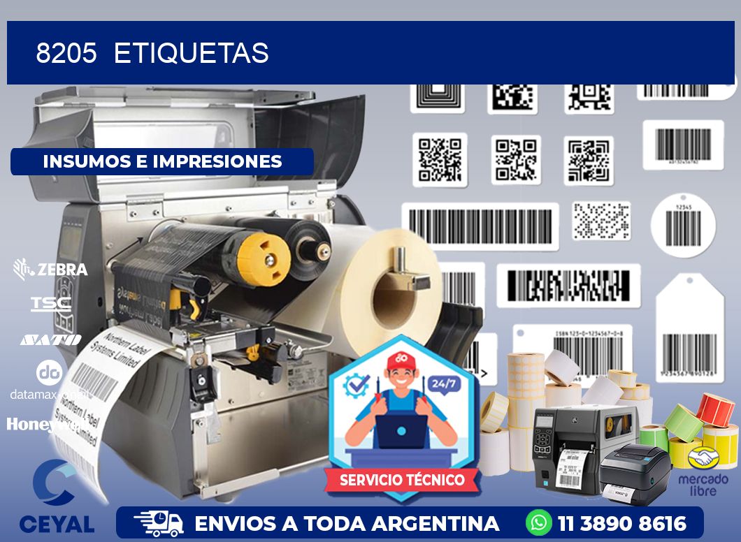 8205  ETIQUETAS
