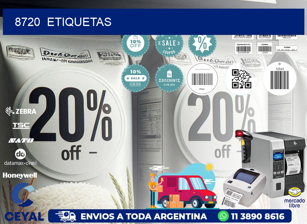 8720  ETIQUETAS