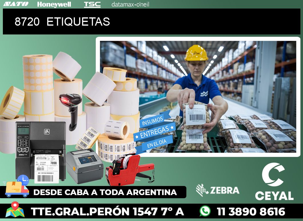 8720  ETIQUETAS
