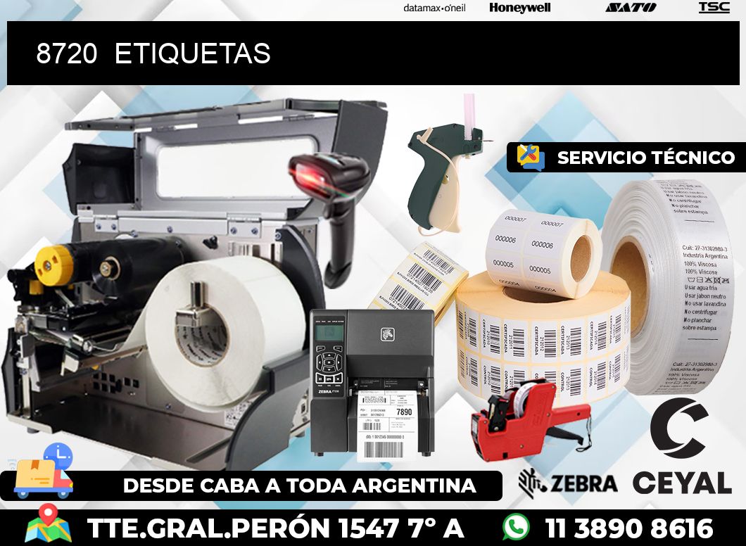 8720  ETIQUETAS