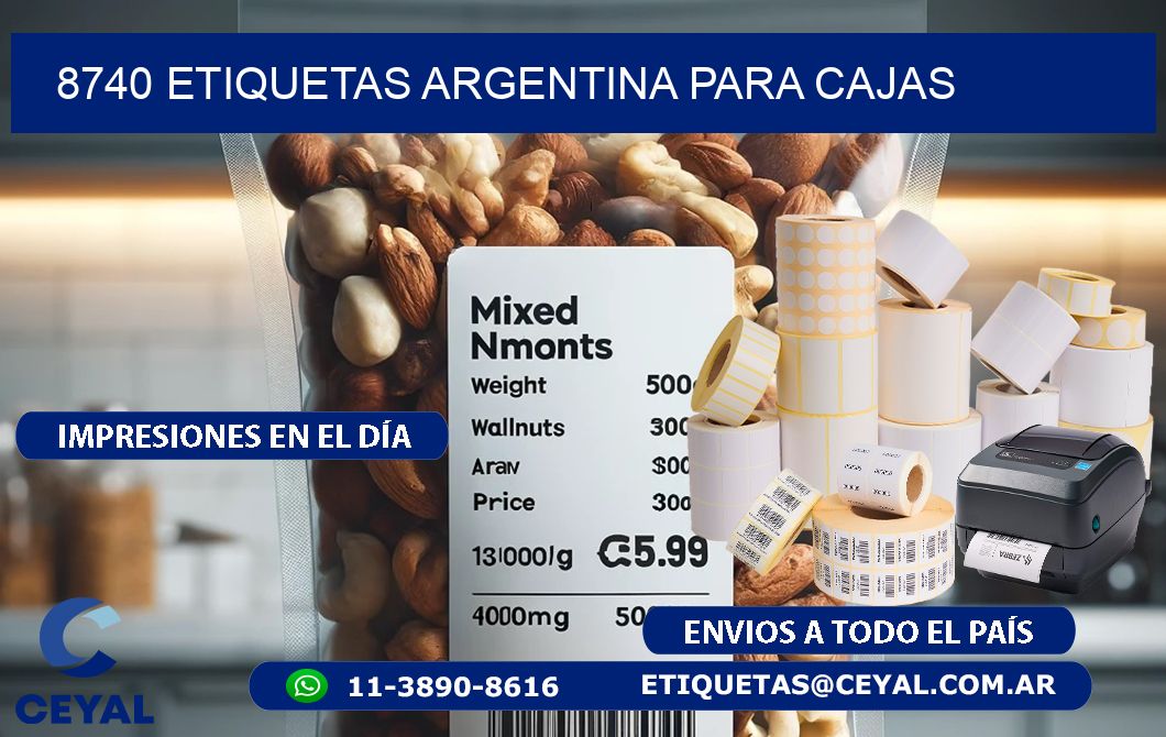 8740 ETIQUETAS ARGENTINA PARA CAJAS