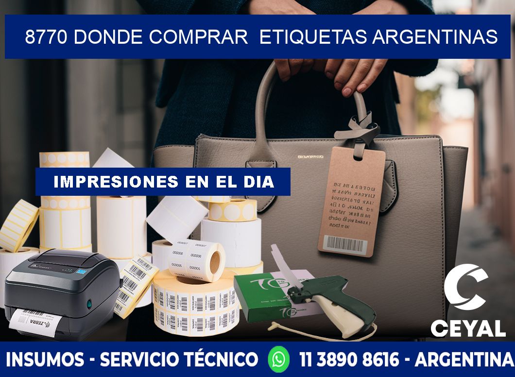 8770 DONDE COMPRAR  ETIQUETAS ARGENTINAS