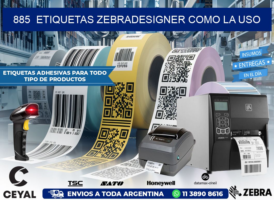 885  ETIQUETAS ZEBRADESIGNER COMO LA USO