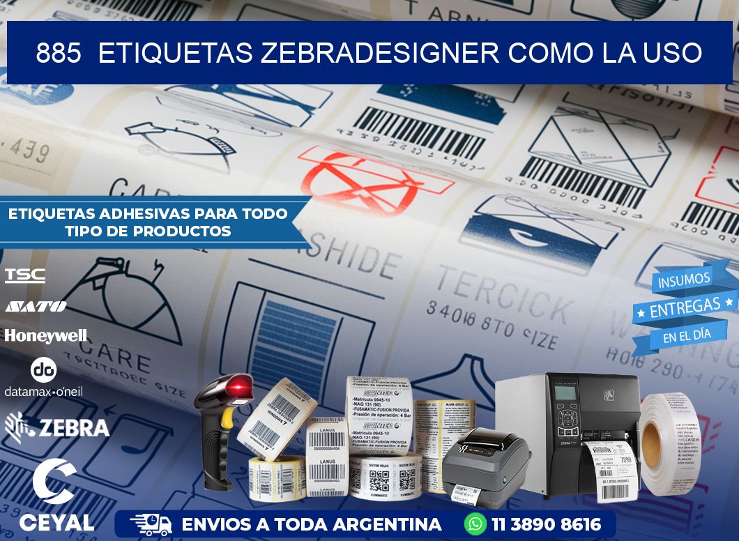 885  ETIQUETAS ZEBRADESIGNER COMO LA USO