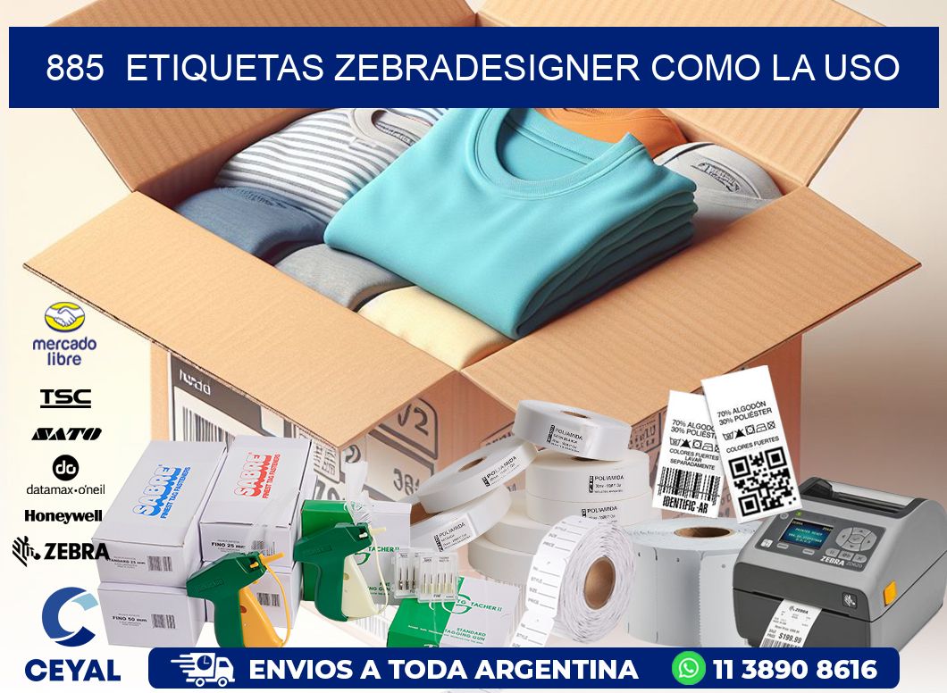 885  ETIQUETAS ZEBRADESIGNER COMO LA USO
