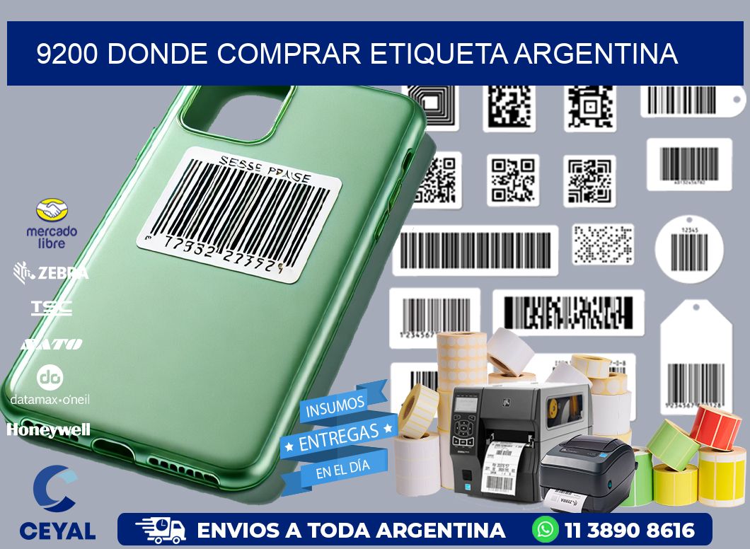 9200 DONDE COMPRAR ETIQUETA ARGENTINA