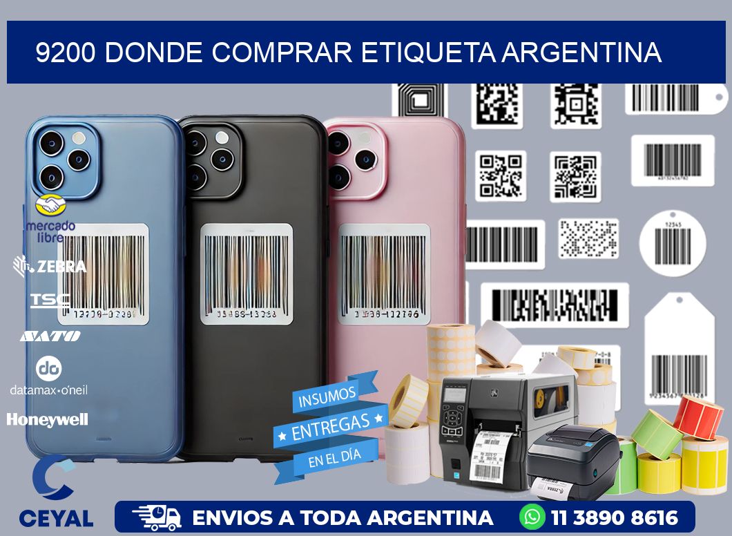 9200 DONDE COMPRAR ETIQUETA ARGENTINA