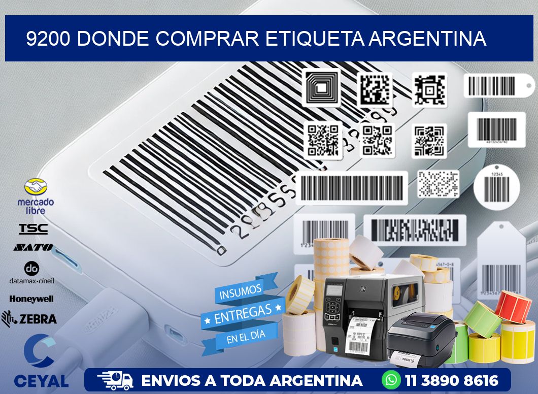 9200 DONDE COMPRAR ETIQUETA ARGENTINA