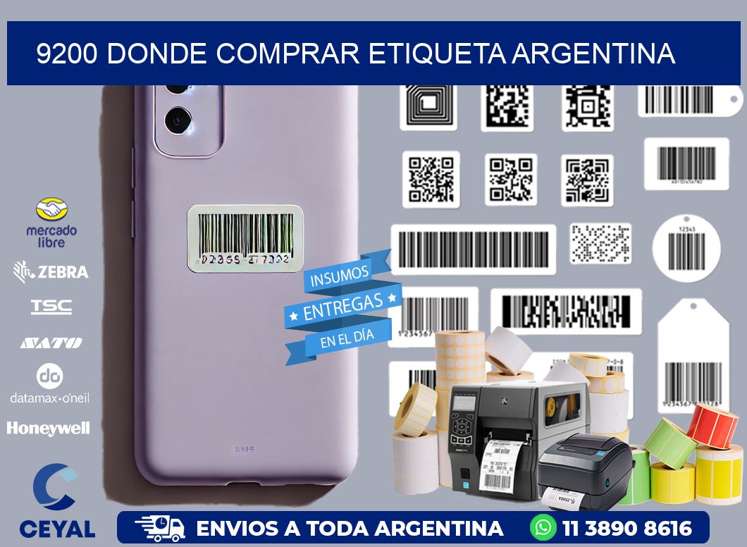9200 DONDE COMPRAR ETIQUETA ARGENTINA
