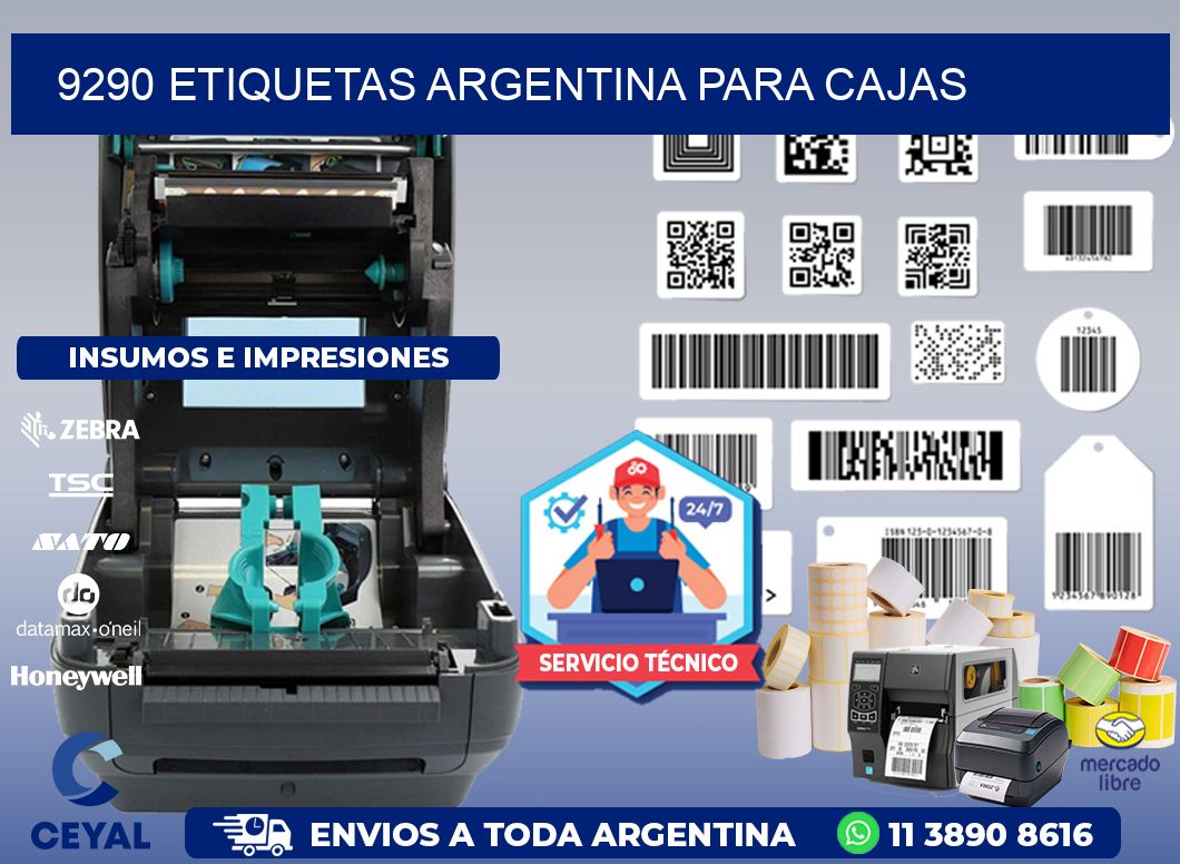 9290 ETIQUETAS ARGENTINA PARA CAJAS