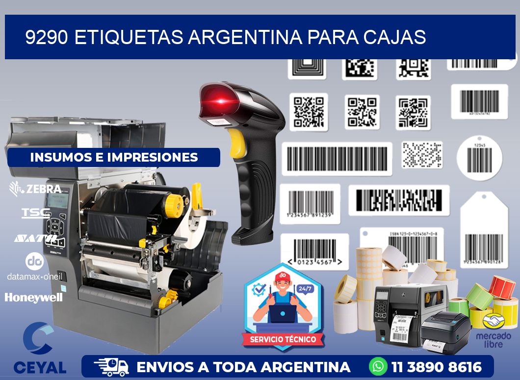 9290 ETIQUETAS ARGENTINA PARA CAJAS