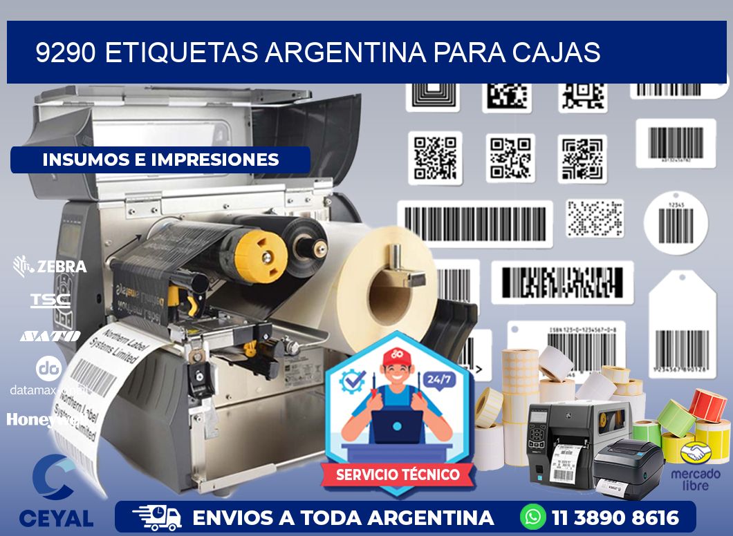 9290 ETIQUETAS ARGENTINA PARA CAJAS