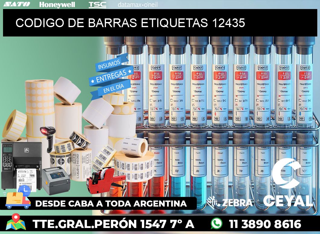CODIGO DE BARRAS ETIQUETAS 12435