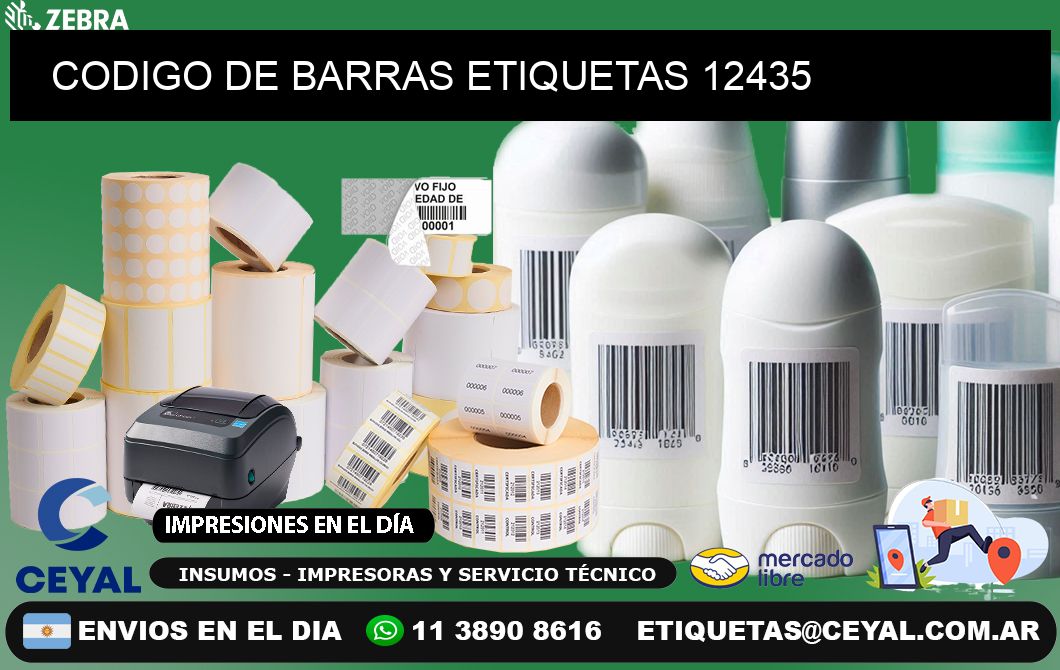 CODIGO DE BARRAS ETIQUETAS 12435