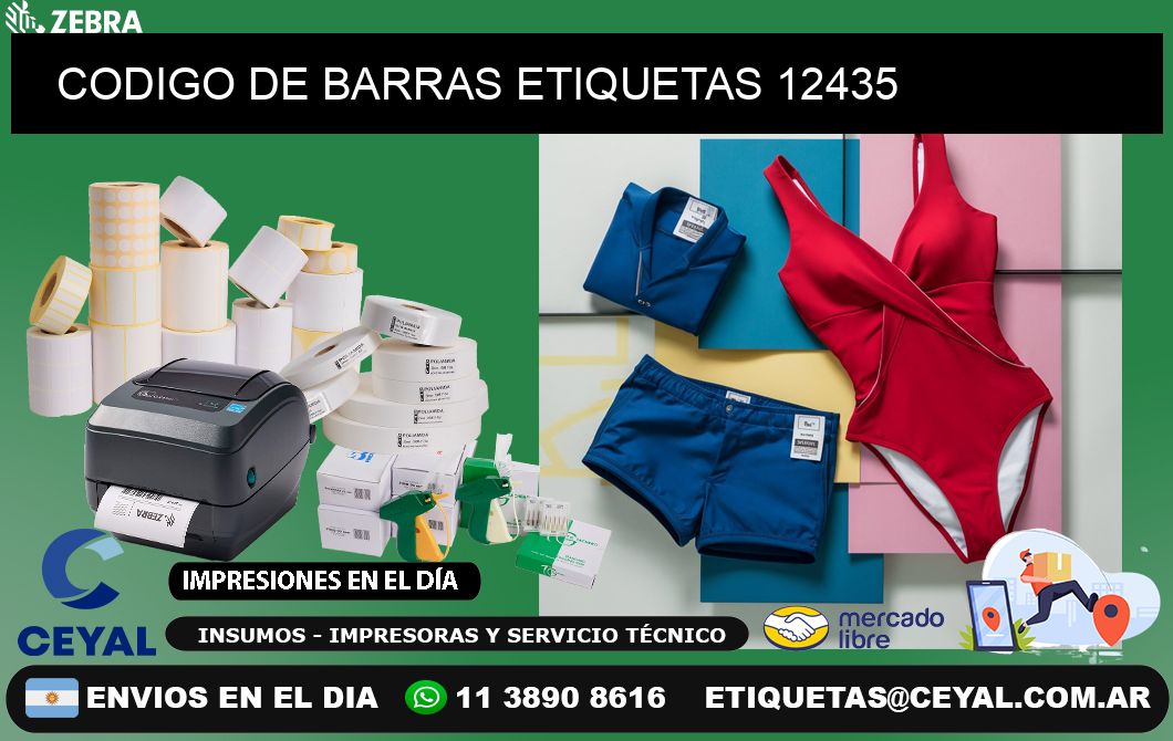 CODIGO DE BARRAS ETIQUETAS 12435