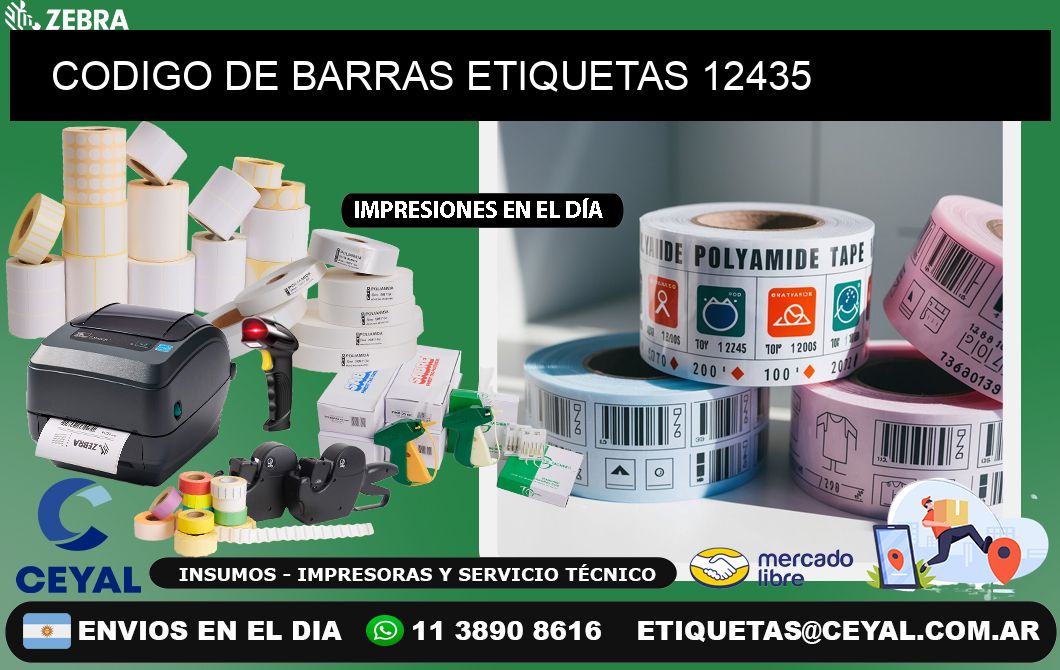 CODIGO DE BARRAS ETIQUETAS 12435
