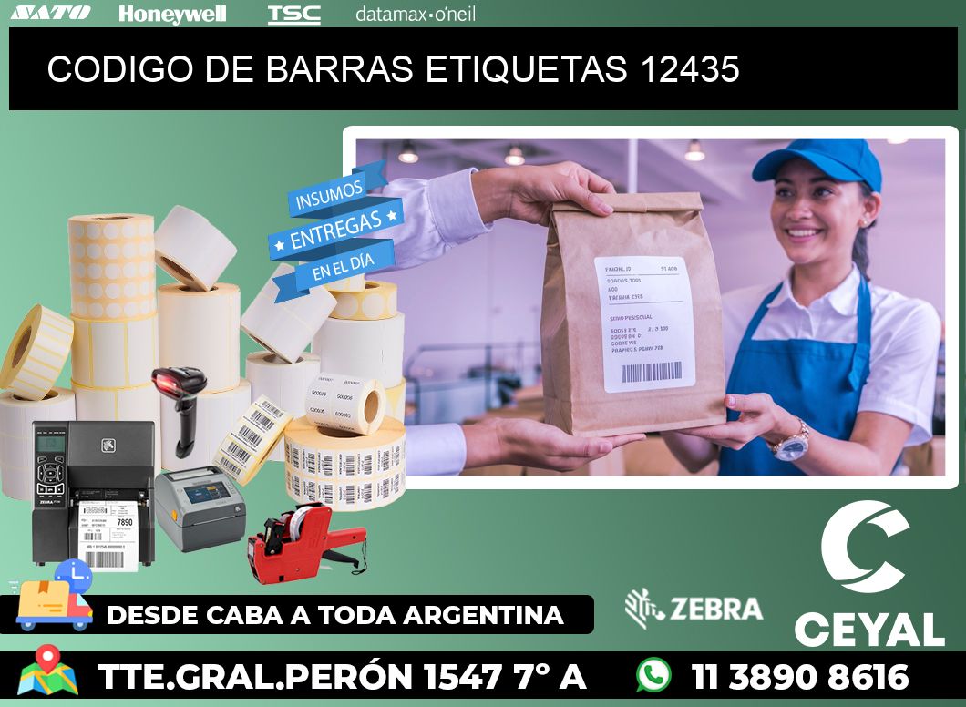 CODIGO DE BARRAS ETIQUETAS 12435
