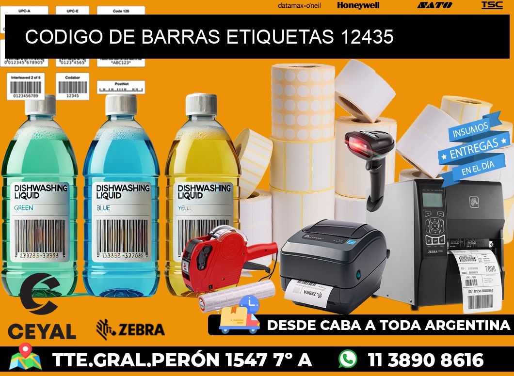 CODIGO DE BARRAS ETIQUETAS 12435
