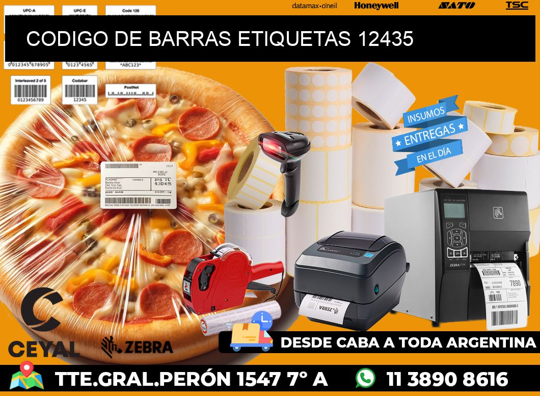 CODIGO DE BARRAS ETIQUETAS 12435