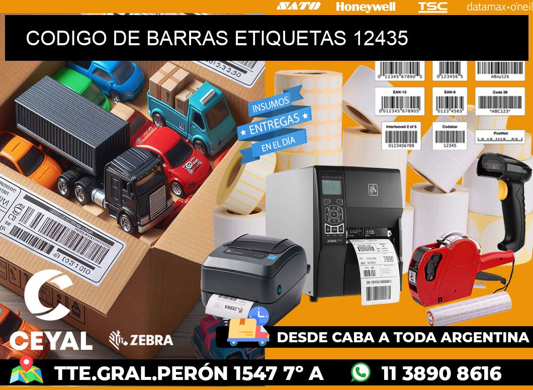 CODIGO DE BARRAS ETIQUETAS 12435