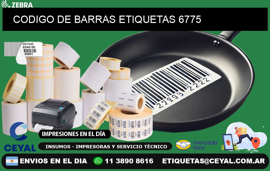 CODIGO DE BARRAS ETIQUETAS 6775