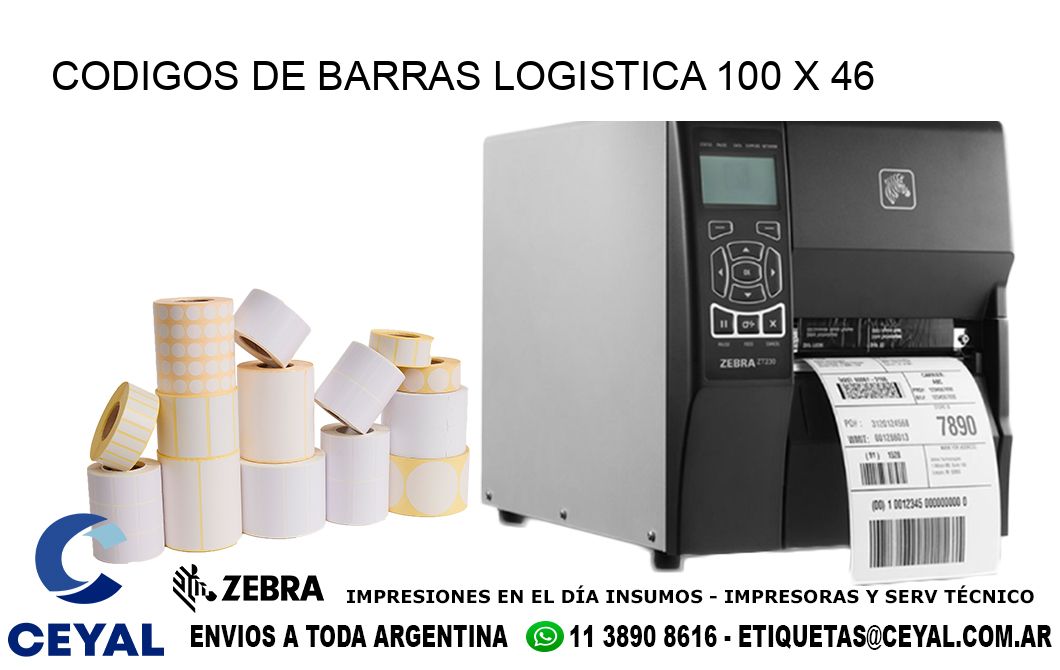 CODIGOS DE BARRAS LOGISTICA 100 x 46