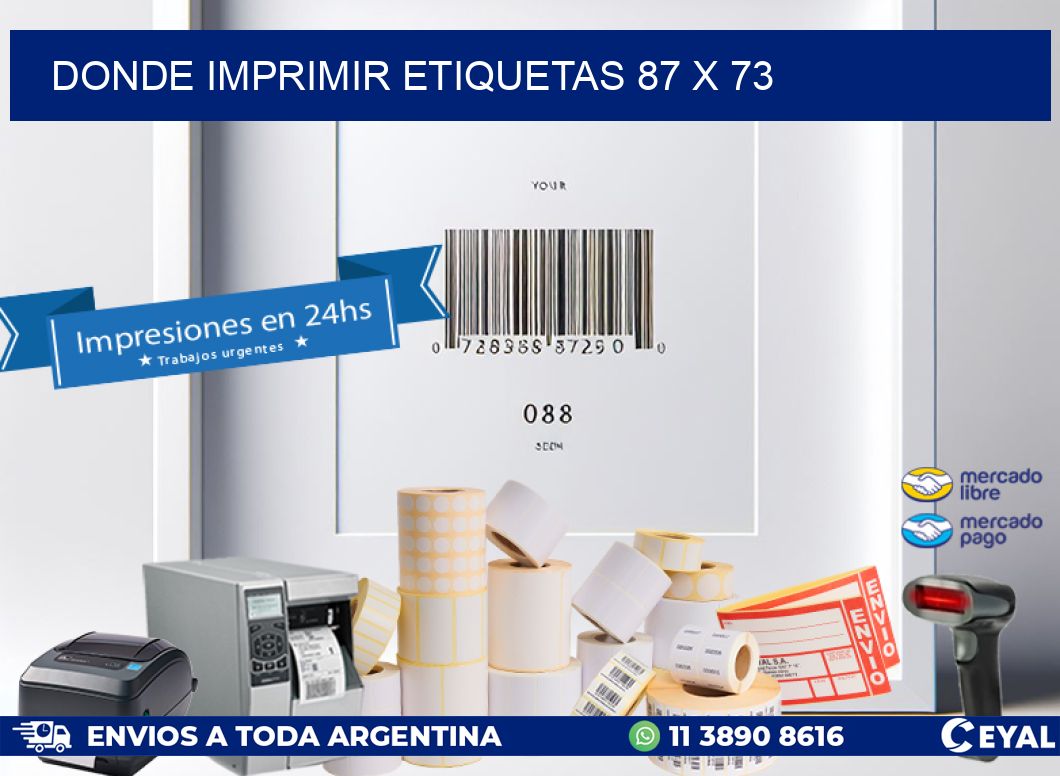 DONDE IMPRIMIR ETIQUETAS 87 x 73